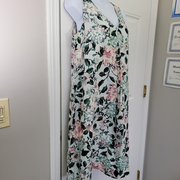 J Jill Love Linen 100% Linen Sleeveless Floral Dress Pockets Spring XS - Picture 4 of 15